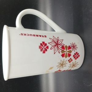 Starbucks Christmas/Holiday Mug With Stars & Snow Flakes  12 Ounces